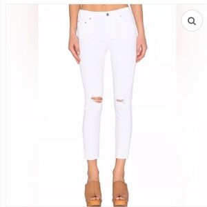 Citizens of Humanity Rocket High Rise Crop Skinny White